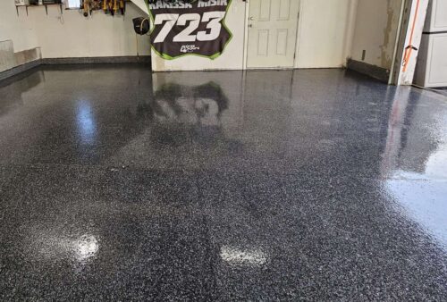 Discover the advantages of epoxy garage flooring for homes with EvrStep.