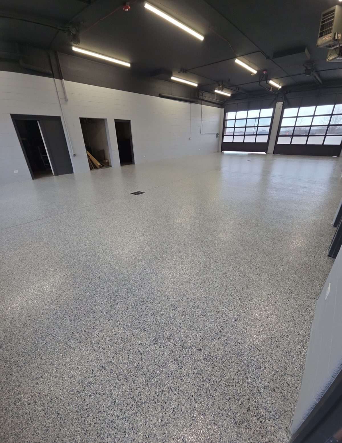 Commercial quartz floor coating in Colorado