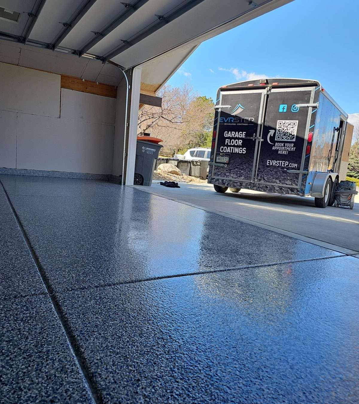 EvrStep flake garage floor coating in Parker, CO