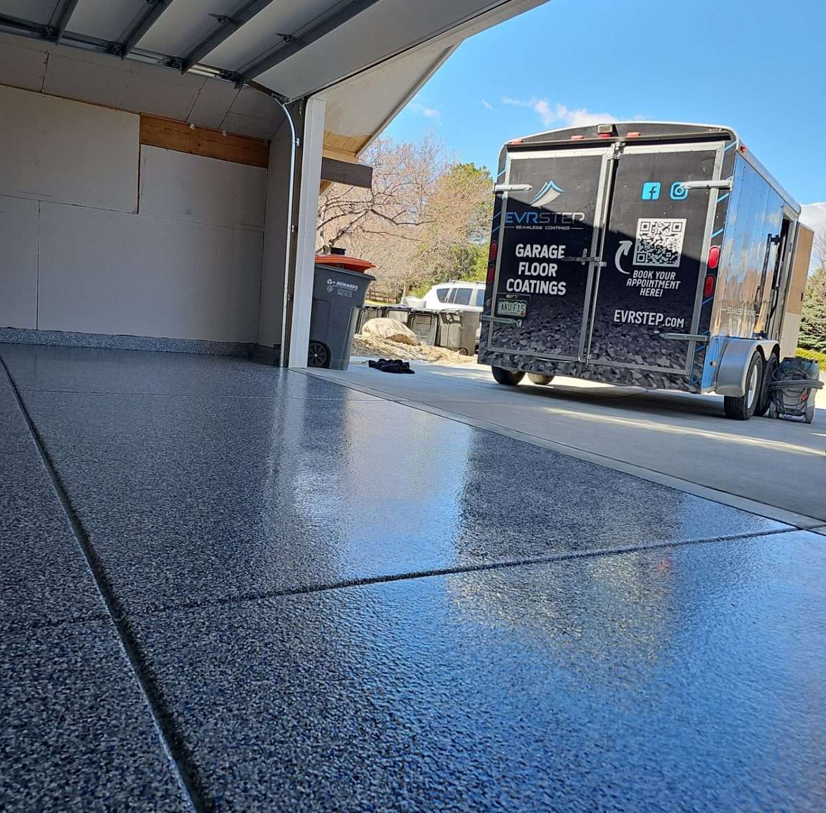 EvrStep flake garage floor coating in Parker, CO