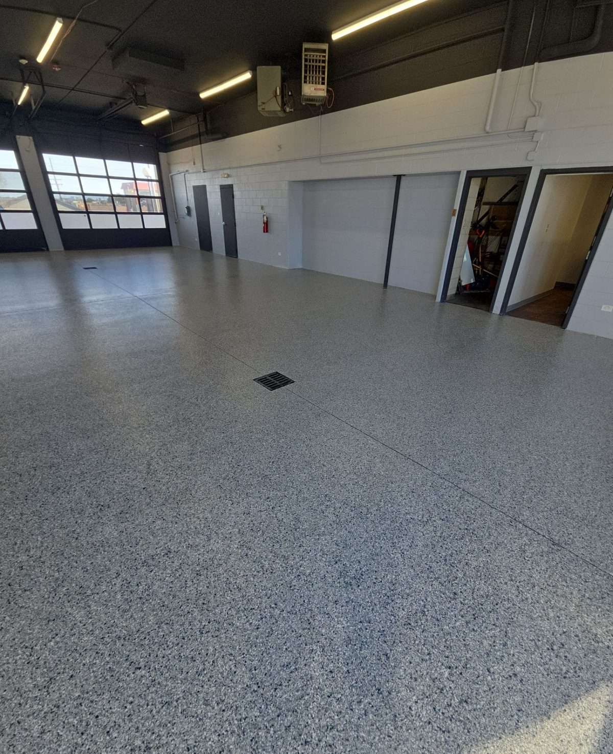 Ground and sealed concrete floor in a Colorado facility