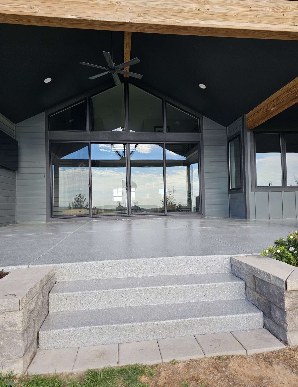 Transform your patio with epoxy flake coatings by EvrStep