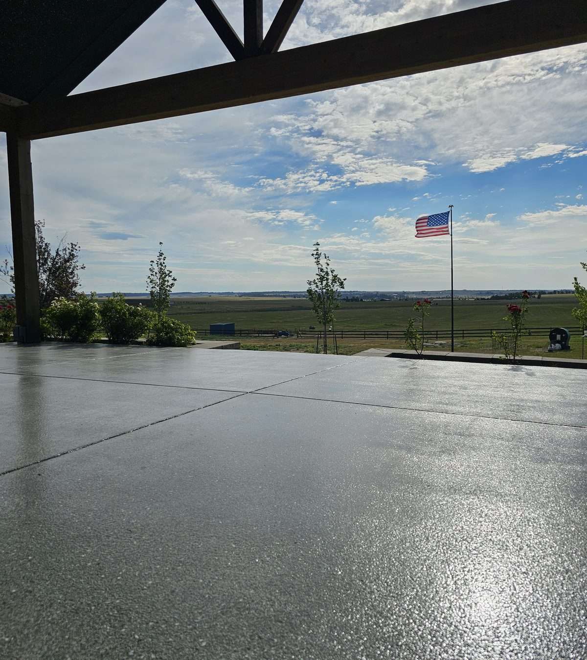 Slip-resistant driveway coating in Colorado
