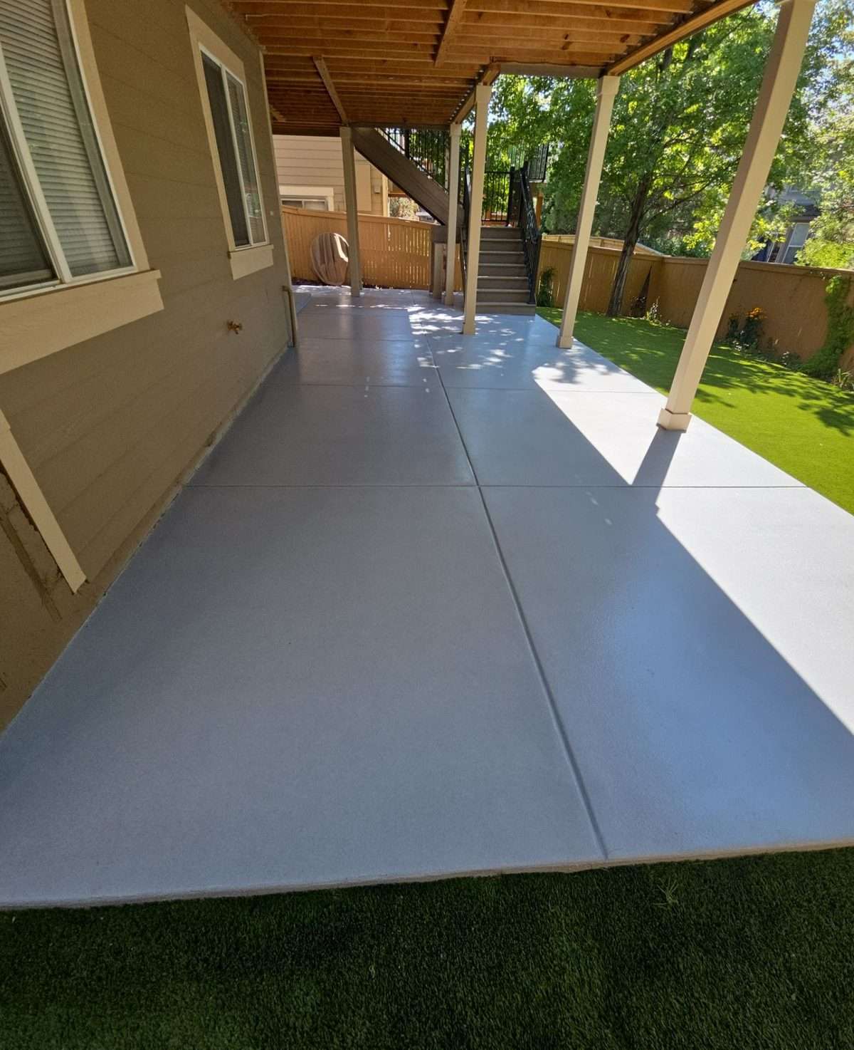 Slip-resistant outdoor concrete coating in Colorado